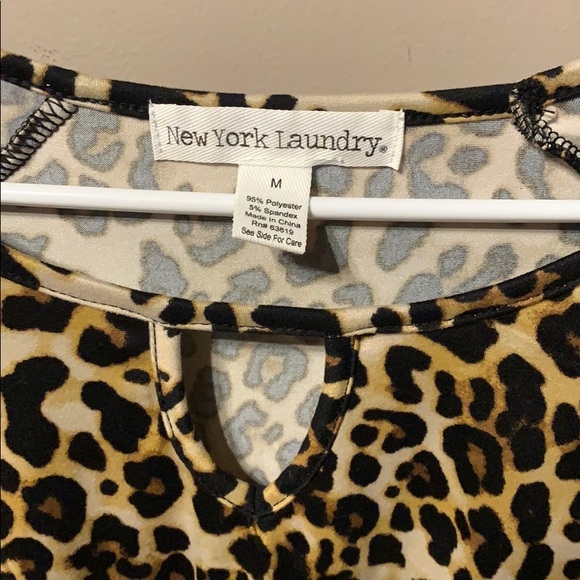 New York Laundry Casual 3/4 Sleeve Shirt - Picture 2 of 3